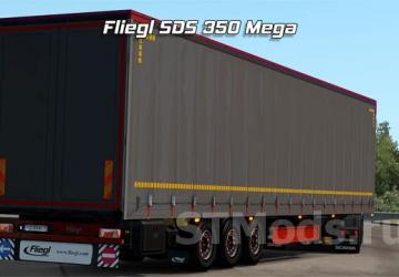 Fliegl SDS350 Mega Trailer version 2.4 for Euro Truck Simulator 2 (v1.46.x, 1.47.x)