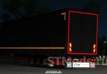 Fliegl SDS350 Mega Trailer version 2.4 for Euro Truck Simulator 2 (v1.46.x, 1.47.x)