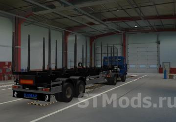 KZAP-9370 Logging Trailer version 1.1 for Euro Truck Simulator 2 (v1.49.x)