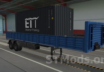 Own Flatbed Trailer SZAP-9340 version 3.0 for Euro Truck Simulator 2 (v1.54.x, 1.55.x)
