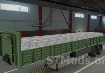 Own Flatbed Trailer SZAP-9340 version 3.0 for Euro Truck Simulator 2 (v1.54.x, 1.55.x)
