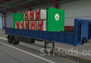 Own Flatbed Trailer SZAP-9340 version 3.0 for Euro Truck Simulator 2 (v1.54.x, 1.55.x)