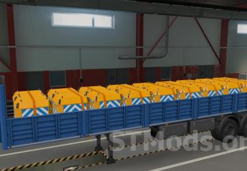 Own Flatbed Trailer SZAP-9340 version 3.0 for Euro Truck Simulator 2 (v1.54.x, 1.55.x)