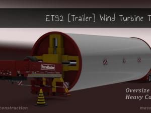 Wind Turbine Tower Trailer version 1.0 for Euro Truck Simulator 2 (v1.28.x, 1.30.x)