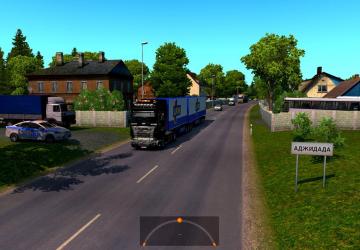 Map Project Caucasus version 1.0a for Euro Truck Simulator 2 (v1.39.x, 1.40.x)