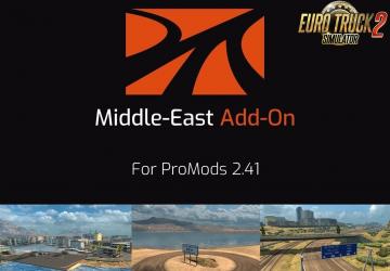 Map ProMods Middle-East Add-On version 2.60 for Euro Truck Simulator 2 (v1.43.x)