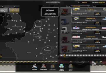 Quick Jobs with Modded Trucks version 1.0 for Euro Truck Simulator 2 (v1.40.x)