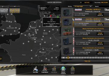Quick Jobs with Modded Trucks version 2.0 for Euro Truck Simulator 2 (v1.43.x, 1.44.x)