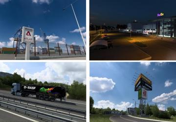 Real companies, gas stations & billboards v1.0 for Euro Truck Simulator 2 (v1.46.x)