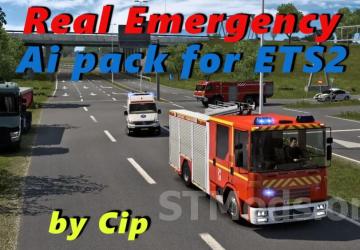 Real Emergency Traffic pack version 3.0 for Euro Truck Simulator 2 (v1.44.x)