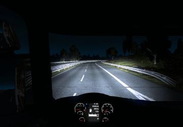 Realistic Blue Headlights version 1.0 for Euro Truck Simulator 2 (v1.32.x, - 1.38.x)