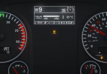 Realistic Dashboard Computer для MAN TGX Euro 6 v1.2 for Euro Truck Simulator 2 (v1.42.x, 1.43.x)