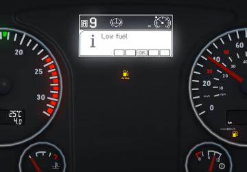 Realistic Dashboard Computer для MAN TGX Euro 6 v1.4 for Euro Truck Simulator 2 (v1.45.x)