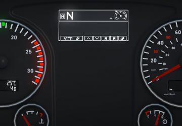 Realistic Dashboard Computer для MAN TGX Euro 6 v1.2 for Euro Truck Simulator 2 (v1.42.x, 1.43.x)