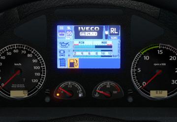 Realistic Dashboard Computer  Iveco Stralis v1.1 for Euro Truck Simulator 2 (v1.42.x, 1.43.x)