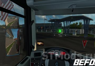 Realistic Mirror FOV version 1.48 for Euro Truck Simulator 2 (v1.48.x)
