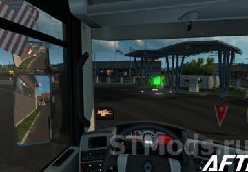 Realistic Mirror FOV version 1.48 for Euro Truck Simulator 2 (v1.48.x)
