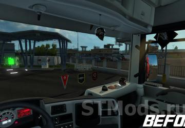 Realistic Mirror FOV version 1.48 for Euro Truck Simulator 2 (v1.48.x)