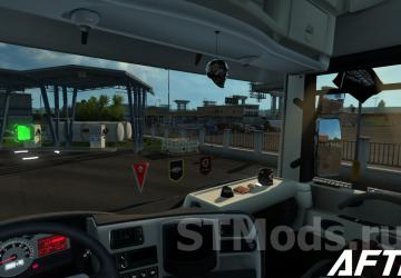 Realistic Mirror FOV version 1.49 for Euro Truck Simulator 2 (v1.49.x)