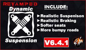 Realistic steering & suspension with keyboards vV6.4.1 for Euro Truck Simulator 2 (v1.44.x)