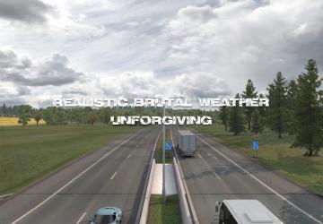 Realistic Brutal Weather version 7.7 for Euro Truck Simulator 2 (v1.43.x)