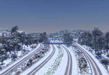 Realistic Winter Textures version 1.0 for Euro Truck Simulator 2 (v1.46.x)