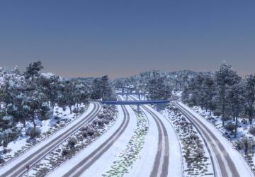 Realistic Winter Textures version 1.2 for Euro Truck Simulator 2 (v1.48.х)