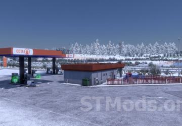 Realistic Winter Textures version 1.2 for Euro Truck Simulator 2 (v1.48.х)