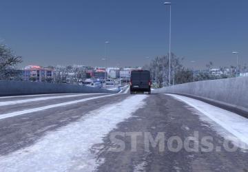 Realistic Winter Textures version 1.2 for Euro Truck Simulator 2 (v1.48.х)