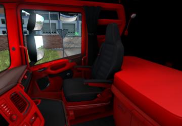 Red and Black Interior for Scania S&R 2016 v1.0 for Euro Truck Simulator 2 (v1.39.x)