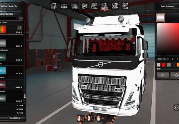 Red Danish Plush Interior version 1.0 for Euro Truck Simulator 2 (v1.43.x)