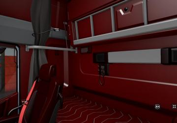 Red Interior for Renault T Range version 1.0 for Euro Truck Simulator 2 (v1.35.x)
