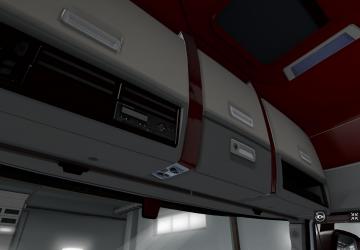 Red Interior for Renault T Range version 1.0 for Euro Truck Simulator 2 (v1.35.x)