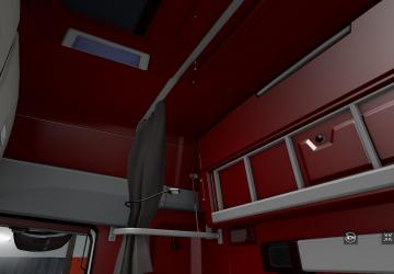 Red Interior for Renault T Range version 1.0 for Euro Truck Simulator 2 (v1.35.x)