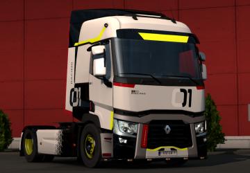 Renault 01 Racing Pitstop Skin + Rims version 1.0 for Euro Truck Simulator 2 (v1.35.x, 1.36.x)