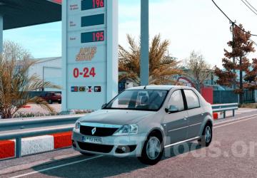 Renault Logan 1.4L 2012 version 1.2 for Euro Truck Simulator 2 (v1.54.x)