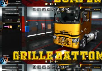 Renault Range T Paintable Grill version 1.0 for Euro Truck Simulator 2 (v1.35.x, 1.36.x)