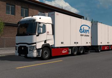 Renault Range T Rigid Addon version 1.4.4 for Euro Truck Simulator 2 (v1.43.x)