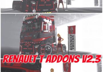 Renault T Addons version 2.4 for Euro Truck Simulator 2 (v1.44.x, - 1.46.x)