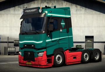 Renault T Range Evo version 1.3 for Euro Truck Simulator 2 (v1.46.x)