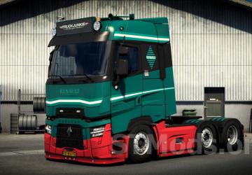 Renault T Range Evo version 2.0 for Euro Truck Simulator 2 (v1.53.x)