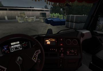 Renault T Range New Dashboard and Interior v1.0 for Euro Truck Simulator 2 (v1.35.x, - 1.37.x)