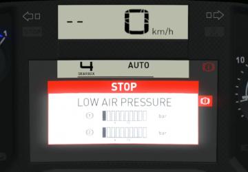 Renault T Realistic Dashboard Computer version 1.5 for Euro Truck Simulator 2 (v1.45.x)