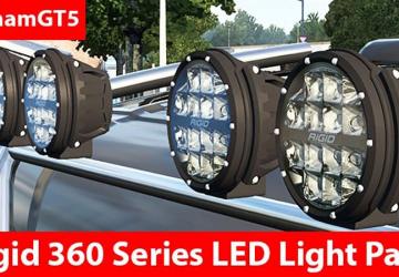 Rigid 360 Series LED Light Pack version 1.0 for Euro Truck Simulator 2 (v1.46.x)