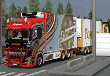 Ristimaa Next Gen Scania S + Tandem Skin version 1.0 (05.10.19) for Euro Truck Simulator 2 (v1.35.x)