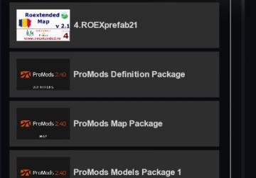 Road connection Promods - Roextended version 1.0 for Euro Truck Simulator 2 (v1.35.x)