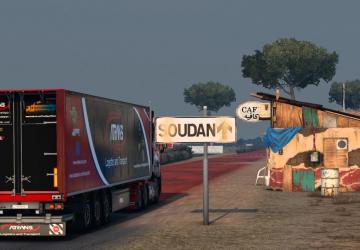 Map Road to Africa version 1.0 for Euro Truck Simulator 2 (v1.47.x)