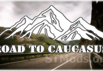 Map Road to Caucasus version beta 1.3 for Euro Truck Simulator 2 (v1.53, 1.54)