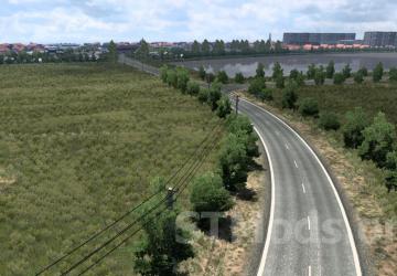 Map Road to Caucasus version beta 1.3 for Euro Truck Simulator 2 (v1.53, 1.54)