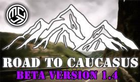 Map Road to Caucasus version beta 1.4 for Euro Truck Simulator 2 (v1.53, 1.54)